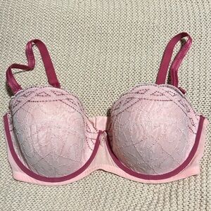 ๐ Adore me Bra Pink and Magenta Embroidery